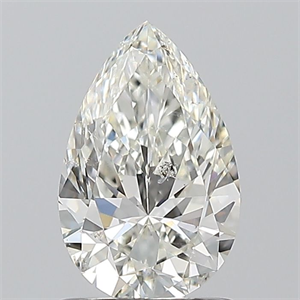 Picture of Natural Diamond 1.01 Carats, Pear with  Cut, J Color, SI2 Clarity and Certified by GIA