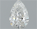 Natural Diamond 0.40 Carats, Pear with  Cut, E Color, SI1 Clarity and Certified by GIA