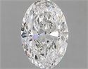 Natural Diamond 0.91 Carats, Oval with  Cut, F Color, VS2 Clarity and Certified by GIA