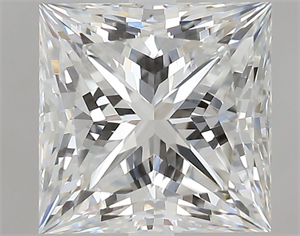 Picture of Natural Diamond 1.01 Carats, Princess with  Cut, F Color, VS2 Clarity and Certified by GIA