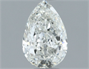 Natural Diamond 0.50 Carats, Pear with  Cut, I Color, SI1 Clarity and Certified by GIA