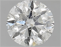 Natural Diamond 0.90 Carats, Round with Very Good Cut, I Color, I1 Clarity and Certified by GIA