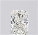 Natural Diamond 0.50 Carats, Radiant with  Cut, H Color, VVS2 Clarity and Certified by IGI
