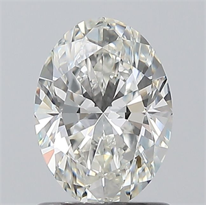 Foto Diamante Natural 1.01 quilates, Ovalado , Color H, claridad VS1 y certificado GIA de