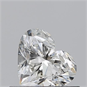 Natural Diamond 0.50 Carats, Heart with  Cut, I Color, VS1 Clarity and Certified by GIA