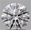 Lab Grown Diamond 1.53 Carats, Round with Ideal Cut, D Color, IF Clarity and Certified by IGI