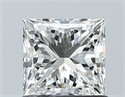 Natural Diamond 1.01 Carats, Princess with  Cut, H Color, VS1 Clarity and Certified by IGI