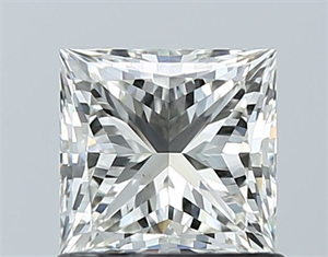 Picture of Natural Diamond 1.01 Carats, Princess with  Cut, H Color, VS1 Clarity and Certified by IGI