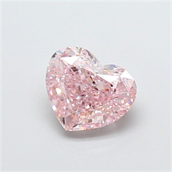 Picture of Lab Grown Diamond 1.52 Carats, Heart with  Cut, Fancy Pink Color, VS2 Clarity and Certified by IGI