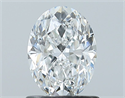 Natural Diamond 1.00 Carats, Oval with  Cut, E Color, SI1 Clarity and Certified by GIA