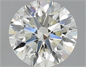 Natural Diamond 2.21 Carats, Round with Excellent Cut, J Color, VVS2 Clarity and Certified by IGI