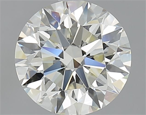 Picture of Natural Diamond 2.21 Carats, Round with Excellent Cut, J Color, VVS2 Clarity and Certified by IGI