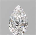 Natural Diamond 0.71 Carats, Pear with  Cut, D Color, SI1 Clarity and Certified by GIA