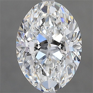 Picture of Natural Diamond 1.90 Carats, Oval with  Cut, F Color, VVS1 Clarity and Certified by GIA