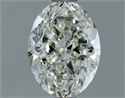 Natural Diamond 1.02 Carats, Oval with  Cut, H Color, SI2 Clarity and Certified by IGI
