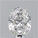 Natural Diamond 0.71 Carats, Oval with  Cut, F Color, VS2 Clarity and Certified by GIA