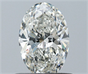Diamante Natural 0.62 quilates, Ovalado , Color H, claridad VS2 y certificado IGI