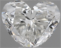 Natural Diamond 0.42 Carats, Heart with  Cut, G Color, VVS1 Clarity and Certified by IGI