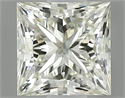 Natural Diamond 0.72 Carats, Princess with  Cut, K Color, VS1 Clarity and Certified by IGI