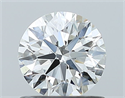 Natural Diamond 0.81 Carats, Round with Excellent Cut, H Color, SI1 Clarity and Certified by GIA