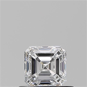 Picture of Natural Diamond 0.50 Carats, Asscher with  Cut, D Color, VVS1 Clarity and Certified by GIA