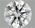 Lab Grown Diamond 2.55 Carats, Round with Excellent Cut, D Color, VVS2 Clarity and Certified by IGI