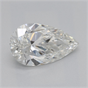 Natural Diamond 1.20 Carats, Pear with  Cut, H Color, VS1 Clarity and Certified by GIA