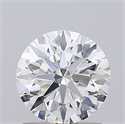 Lab Grown Diamond 1.22 Carats, Round with Ideal Cut, D Color, VS1 Clarity and Certified by IGI