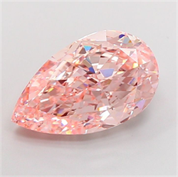 Picture of Lab Grown Diamond 8.04 Carats, Pear with  Cut, Fancy Intense Pink Color, VVS2 Clarity and Certified by IGI