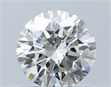 Natural Diamond 0.70 Carats, Round with Excellent Cut, H Color, SI1 Clarity and Certified by GIA