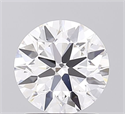 Lab Grown Diamond 1.51 Carats, Round with Ideal Cut, D Color, VVS2 Clarity and Certified by IGI