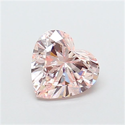 Picture of Lab Grown Diamond 1.51 Carats, Heart with  Cut, Fancy Intense Pink Color, VS1 Clarity and Certified by IGI
