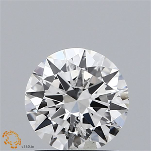 Picture of Natural Diamond 1.01 Carats, Round with Excellent Cut, H Color, I1 Clarity and Certified by GIA