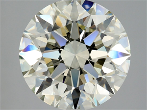 Picture of Natural Diamond 3.01 Carats, Round with Excellent Cut, L Color, VS2 Clarity and Certified by GIA