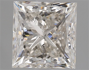Picture of Natural Diamond 1.93 Carats, Princess with  Cut, L Color, SI1 Clarity and Certified by GIA