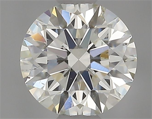 Picture of Natural Diamond 0.51 Carats, Round with Excellent Cut, I Color, SI1 Clarity and Certified by IGI