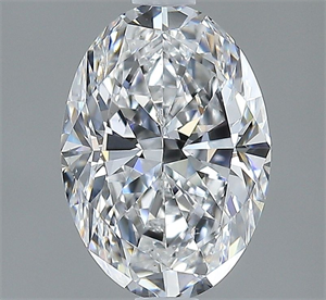 Picture of Natural Diamond 2.00 Carats, Oval with  Cut, D Color, SI1 Clarity and Certified by GIA