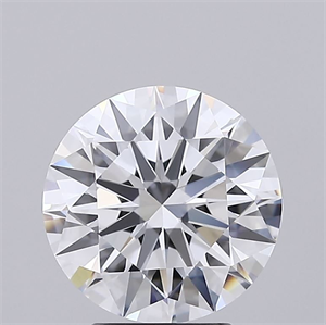 Picture of Lab Grown Diamond 3.08 Carats, Round with Ideal Cut, E Color, IF Clarity and Certified by IGI