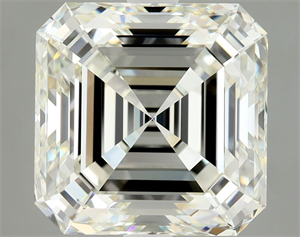 Picture of Natural Diamond 3.02 Carats, Asscher with  Cut, J Color, VVS1 Clarity and Certified by GIA
