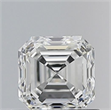 Natural Diamond 0.70 Carats, Asscher with  Cut, F Color, VVS1 Clarity and Certified by GIA