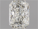 Natural Diamond 0.70 Carats, Radiant with  Cut, I Color, IF Clarity and Certified by GIA