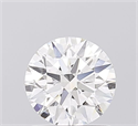 Lab Grown Diamond 1.05 Carats, Round with Ideal Cut, D Color, VVS1 Clarity and Certified by IGI