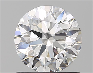 Picture of Natural Diamond 1.01 Carats, Round with Excellent Cut, H Color, SI1 Clarity and Certified by GIA