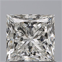 Natural Diamond 0.81 Carats, Princess with  Cut, G Color, VVS1 Clarity and Certified by GIA
