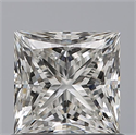 Natural Diamond 0.81 Carats, Princess with  Cut, G Color, VVS1 Clarity and Certified by GIA