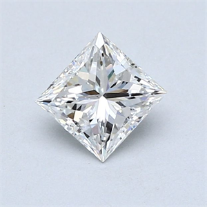 Foto Diamante Natural 0.66 quilates, Princesa , Color G, claridad SI2 y certificado GIA de