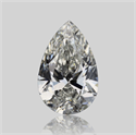 Natural Diamond 0.60 Carats, Pear with  Cut, H Color, VS1 Clarity and Certified by GIA
