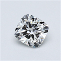 Natural Diamond 0.56 Carats, Cushion with  Cut, F Color, VS1 Clarity and Certified by GIA
