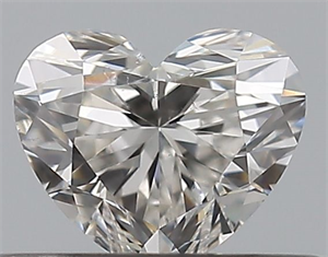 Picture of Natural Diamond 0.41 Carats, Heart with  Cut, H Color, SI1 Clarity and Certified by GIA