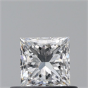 Natural Diamond 0.50 Carats, Princess with  Cut, F Color, VS2 Clarity and Certified by GIA